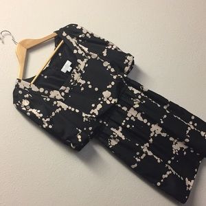 Jessica Simpson black and cream dress